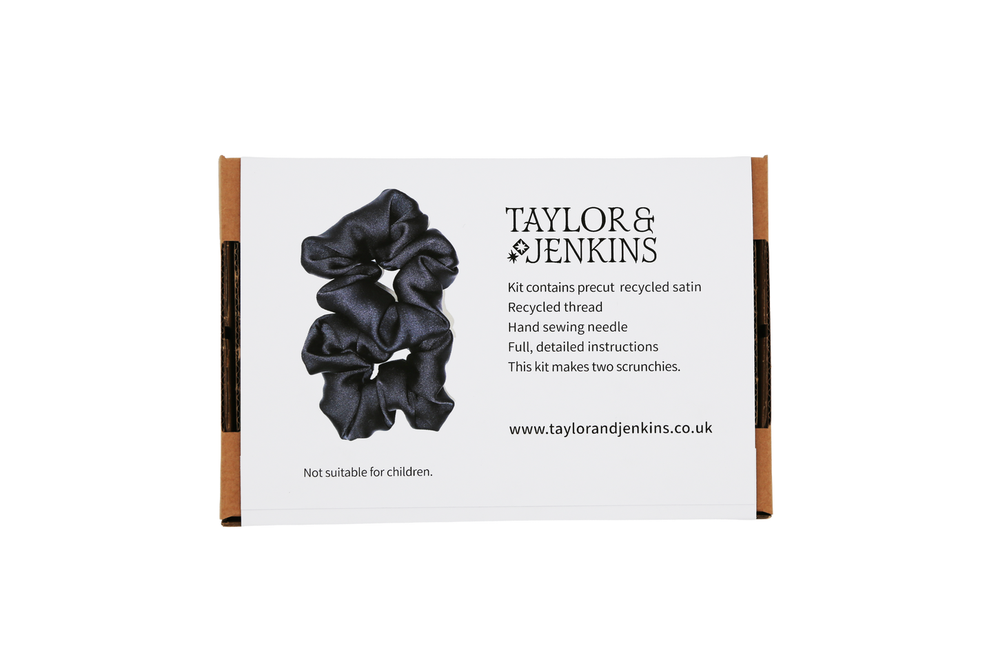 Black Satin Scrunchie Kit