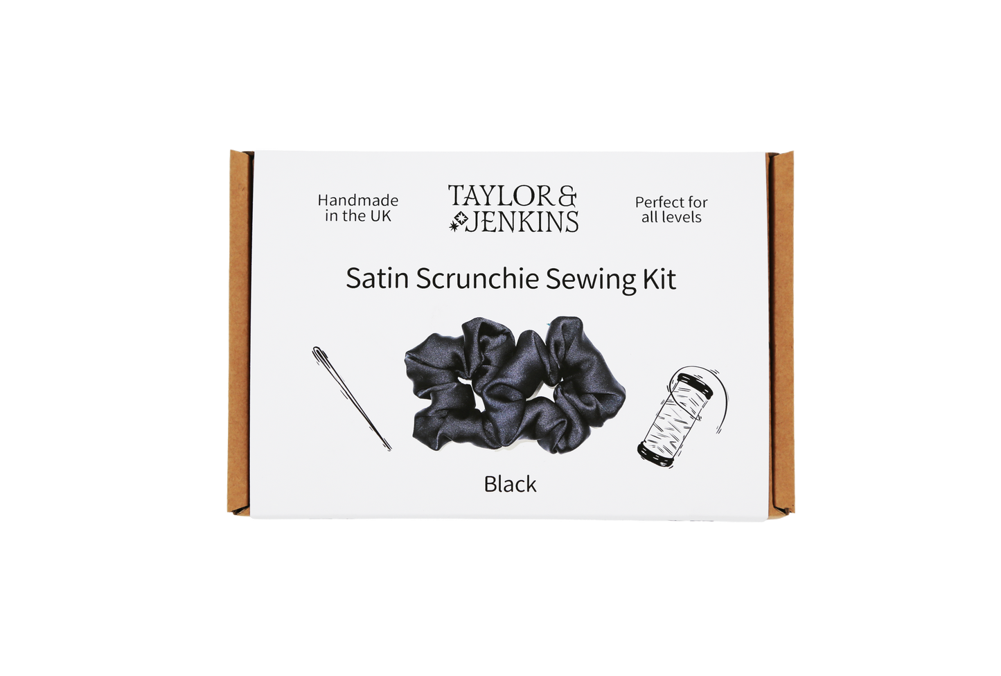 Black Satin Scrunchie Kit